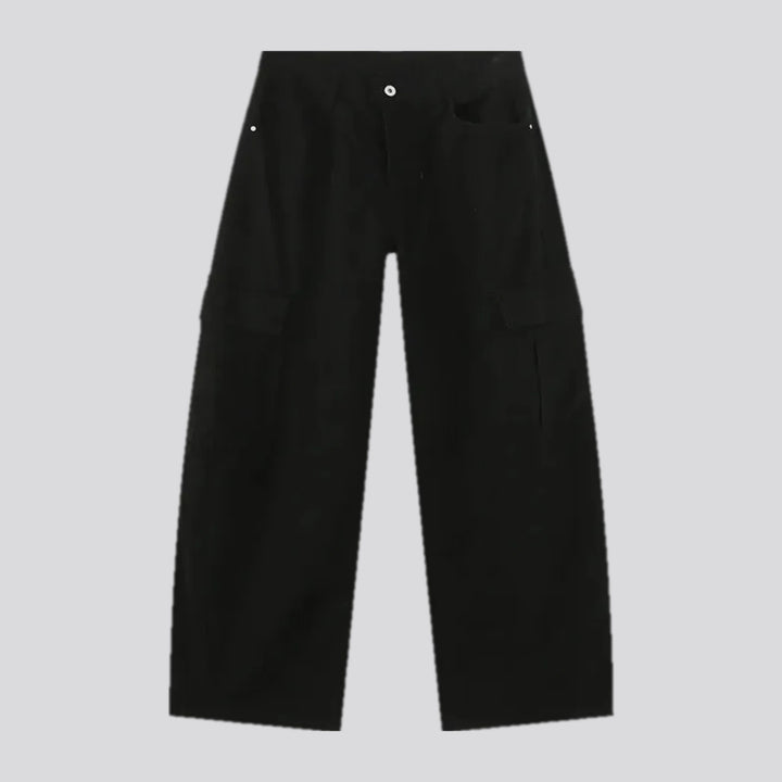 Baggy cargo high rise men's jean pants