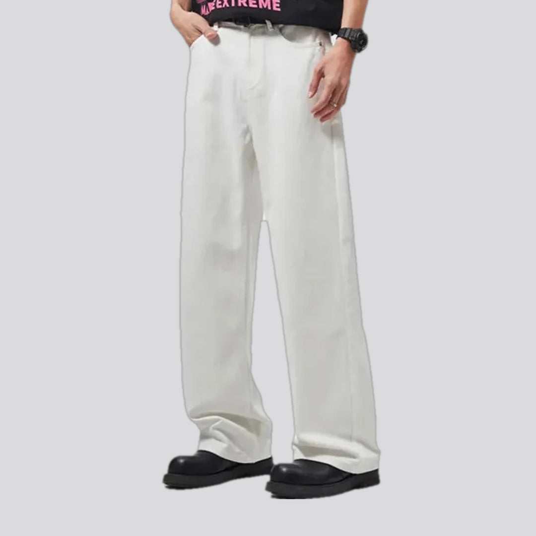 Casual baggy men's denim pants