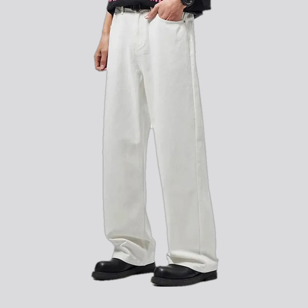 Casual baggy men's denim pants