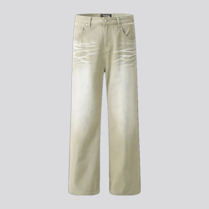 Fashionable colored men's jeans