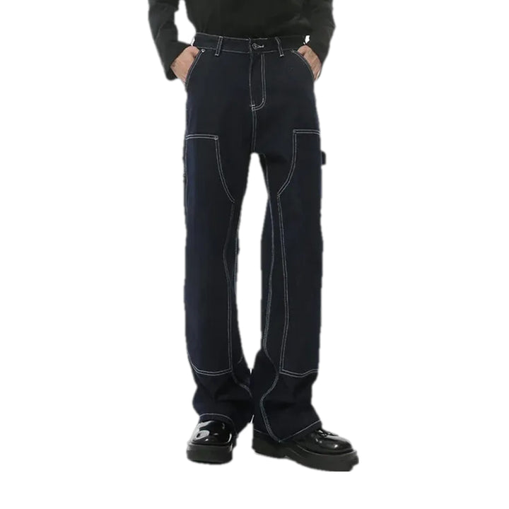 Carpenter Style Jeans for Men - Dark Blue