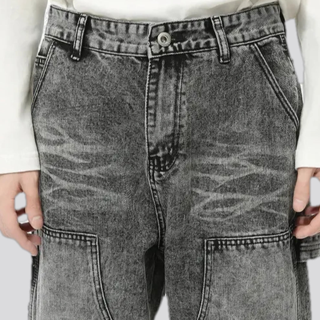 Fashion grunge wide fit men's jeans