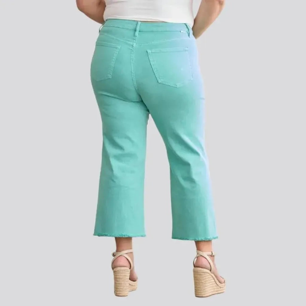 Plus-size women's straight jeans