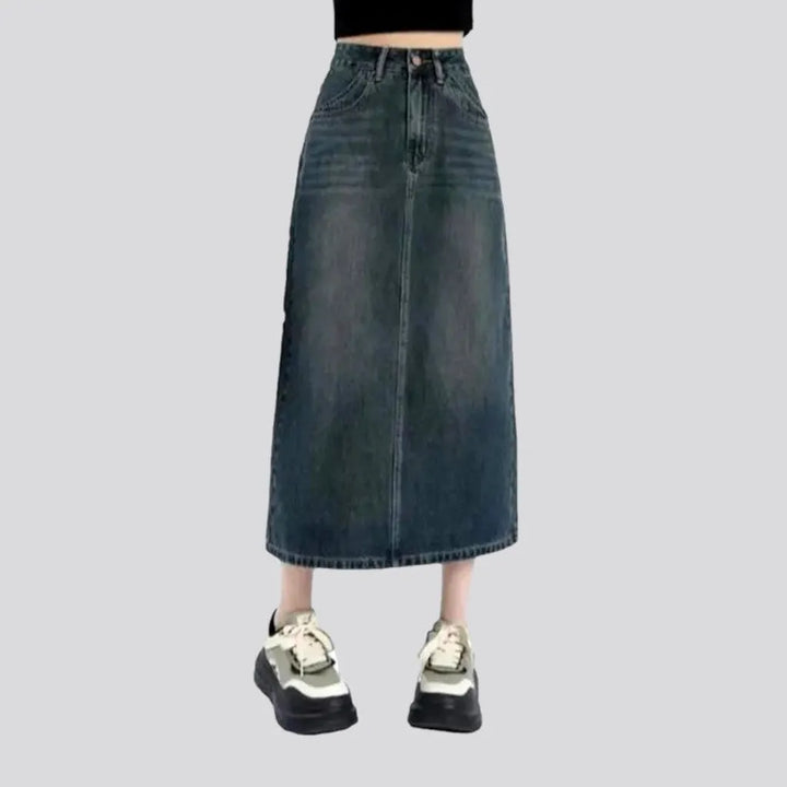 Vintage fashion women's denim skirt