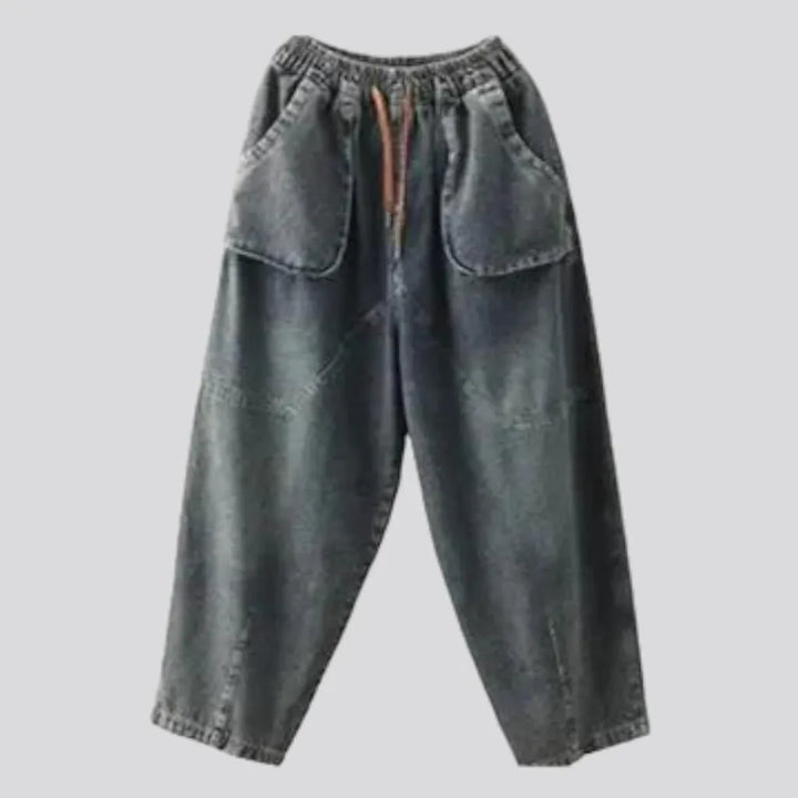 High-waist vintage jean pants
 for ladies