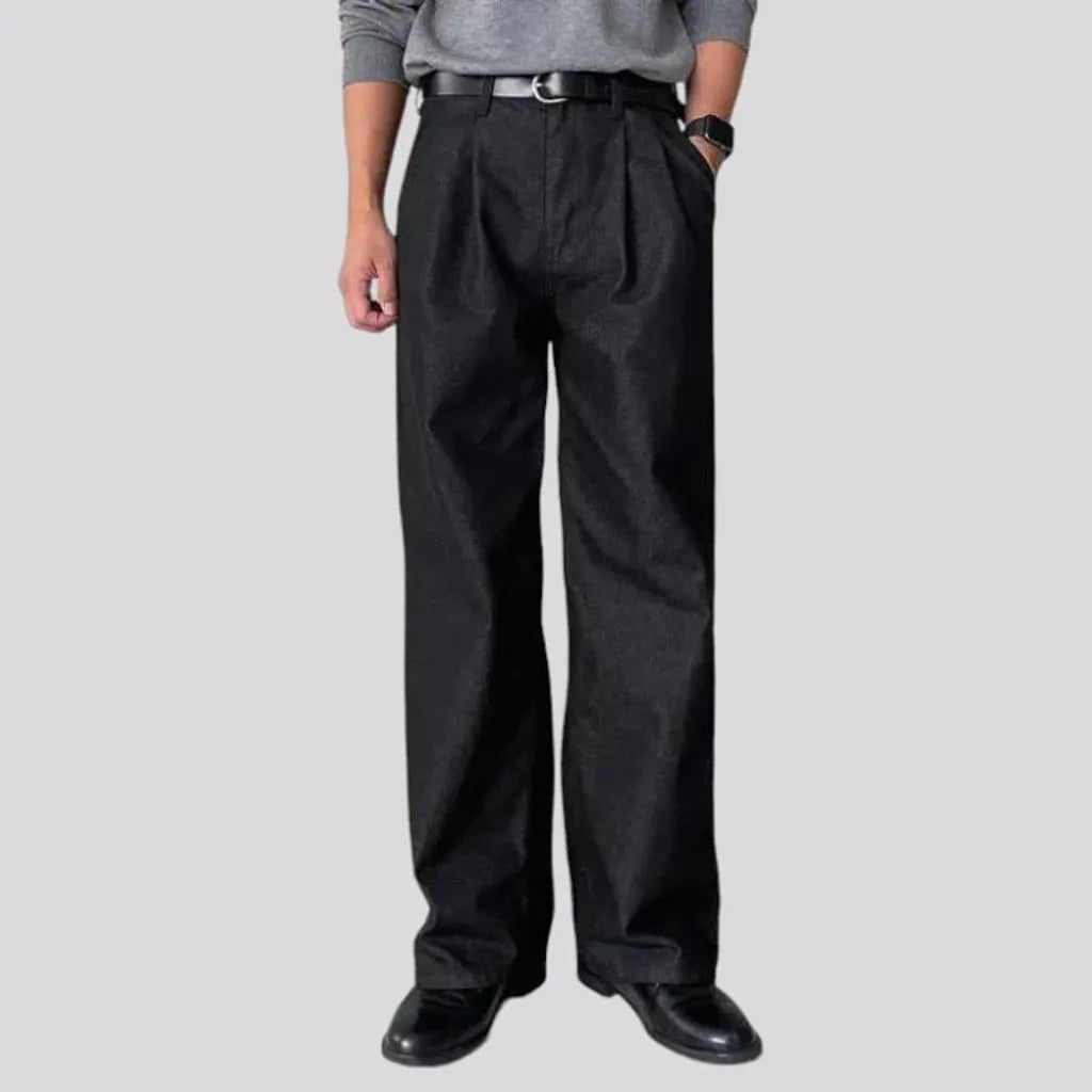 Pleated-waistline denim pants
 for men | Jeans4you.shop
