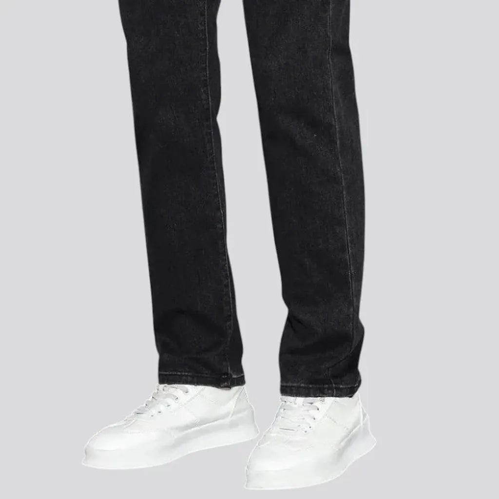 Tapered fit stretchable men's jeans