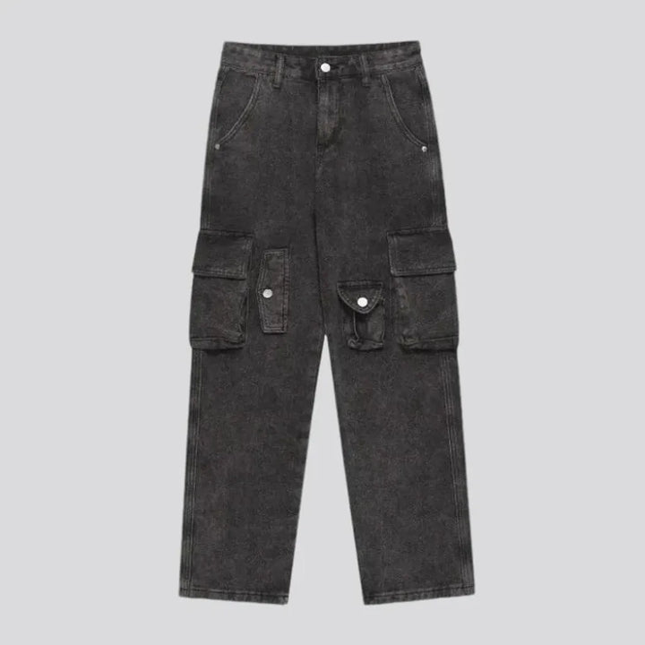 Baggy fit cargo men's jeans