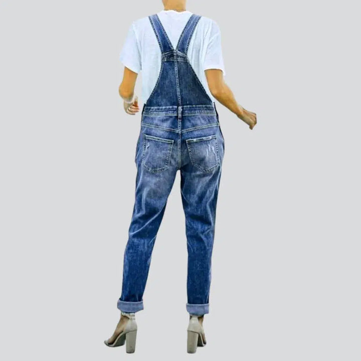Loose vintage women's jean overall
