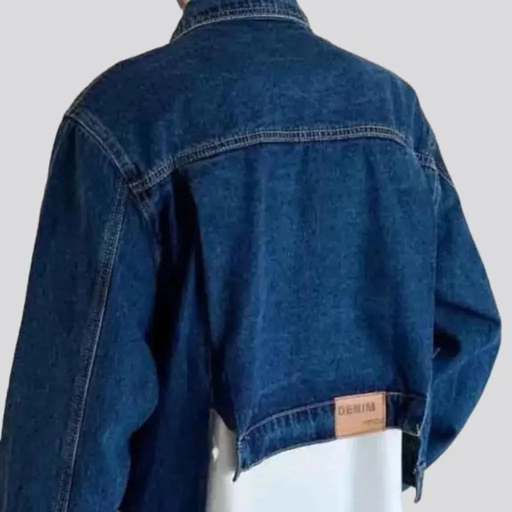 Oversized 90s denim jacket
 for men