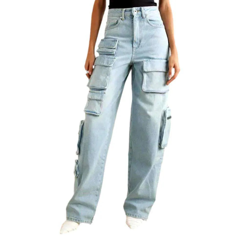 90s mid-waist jeans
 for women