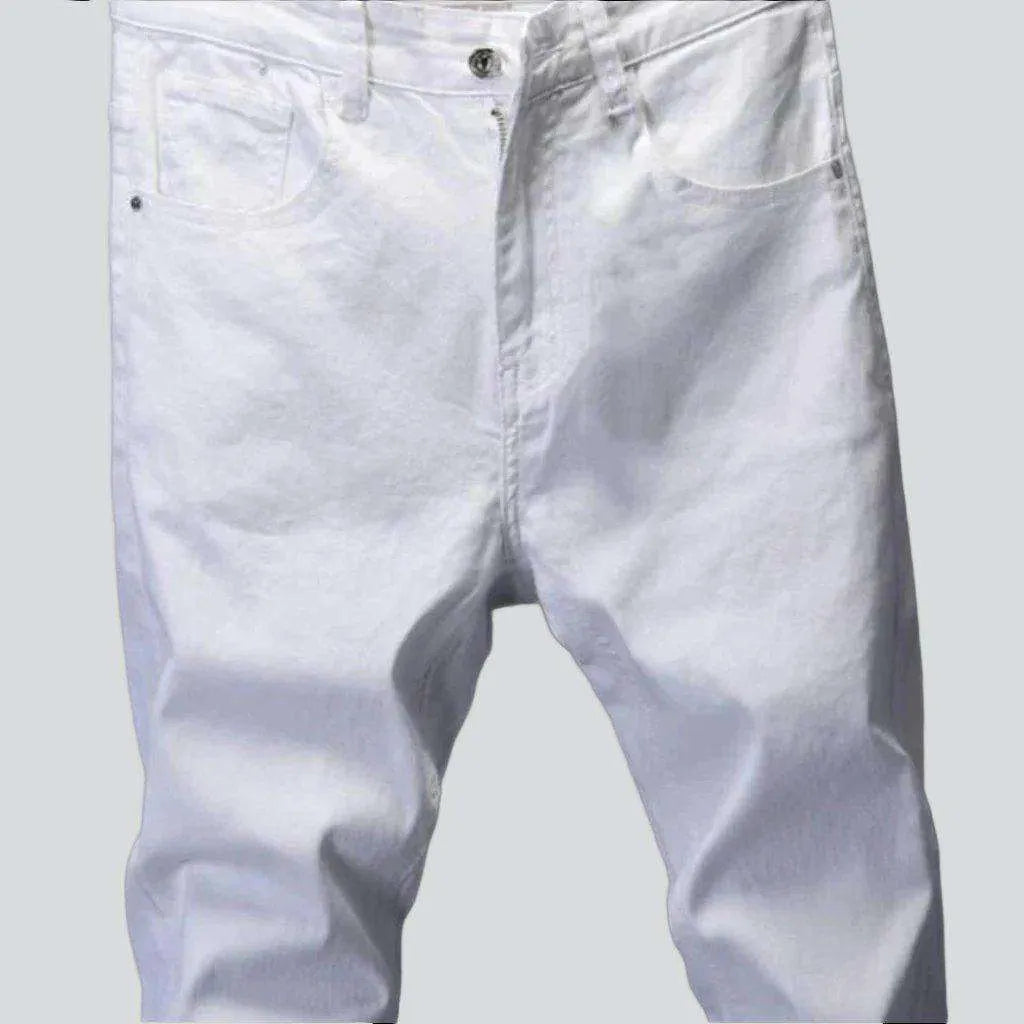 Comfortable white stretchy jeans