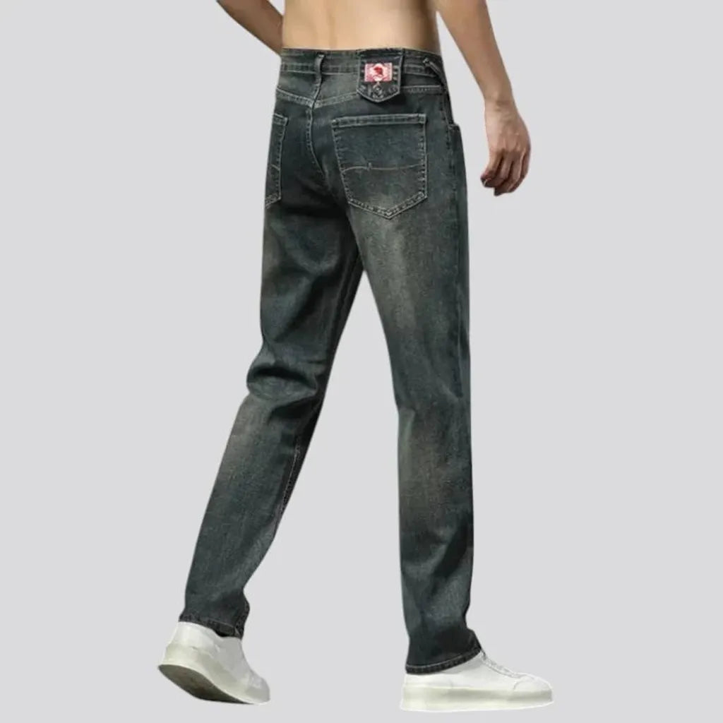 High rise stylish men's jeans