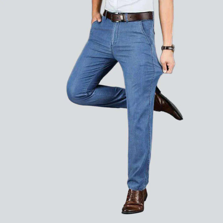 Thin high-quality denim pants