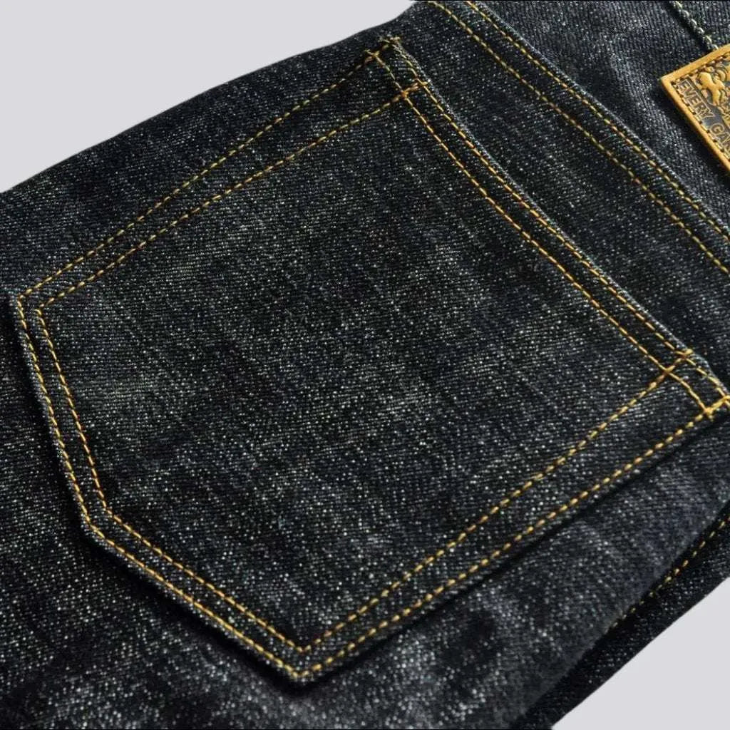 High-waist 16.5oz selvedge jeans
 for men