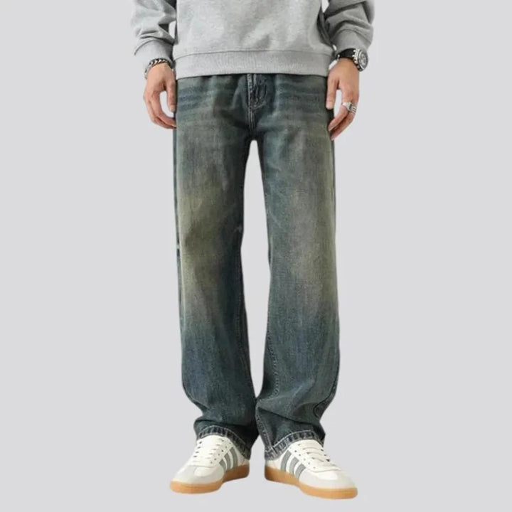 Baggy vintage mid rise men's jeans