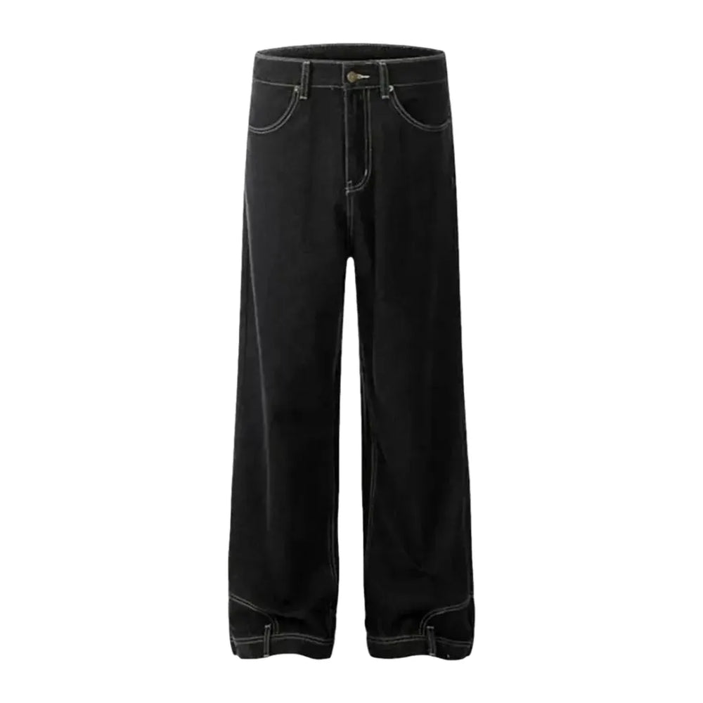 Boho High-rise Men's Jeans - Black