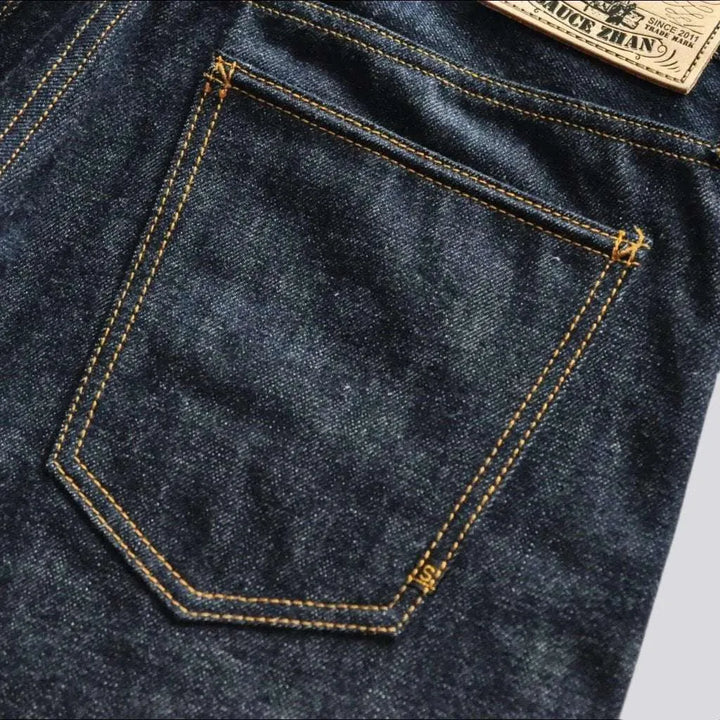 Raw selvedge jeans
 for men