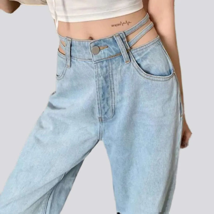 90s light wash jeans
 for ladies