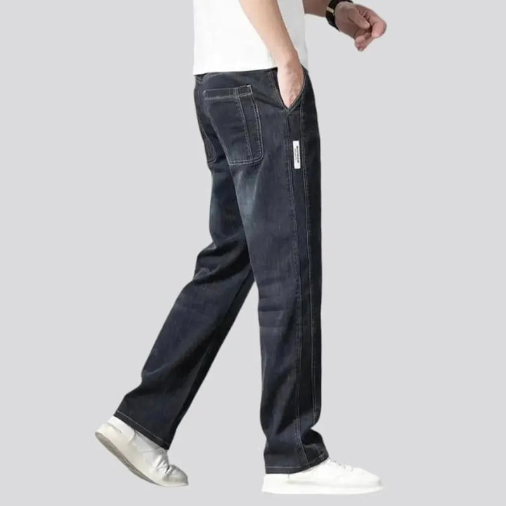 High-waist lyocell jeans
 for men