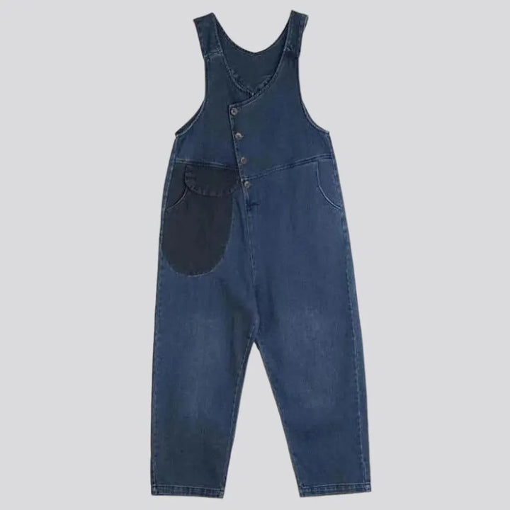 Dark-wash women's jean jumpsuit | Jeans4you.shop