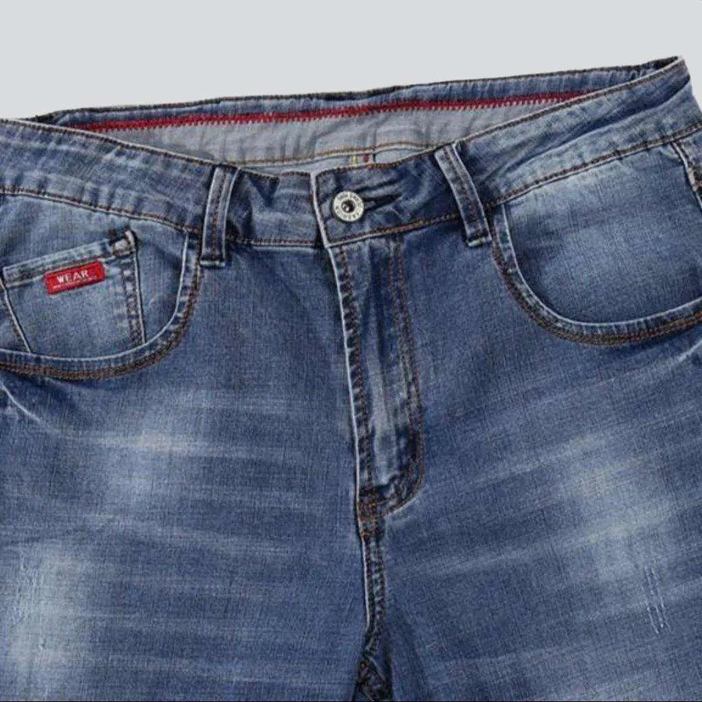 Light blue basic men's jeans