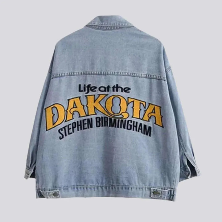 Dakota back print denim jacket