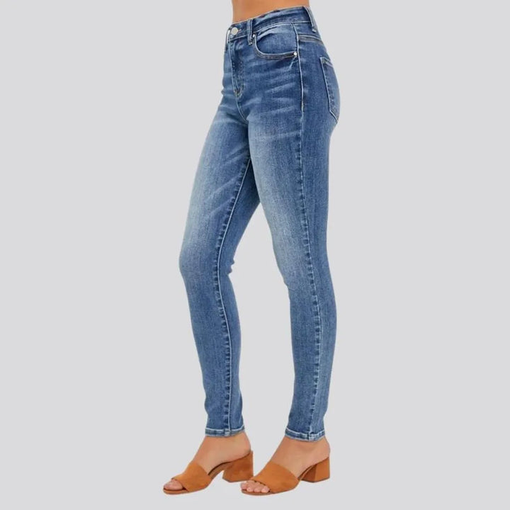 Skinny women's casual jeans