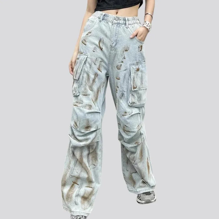 Fashion bleached jeans
 for ladies | Jeans4you.shop