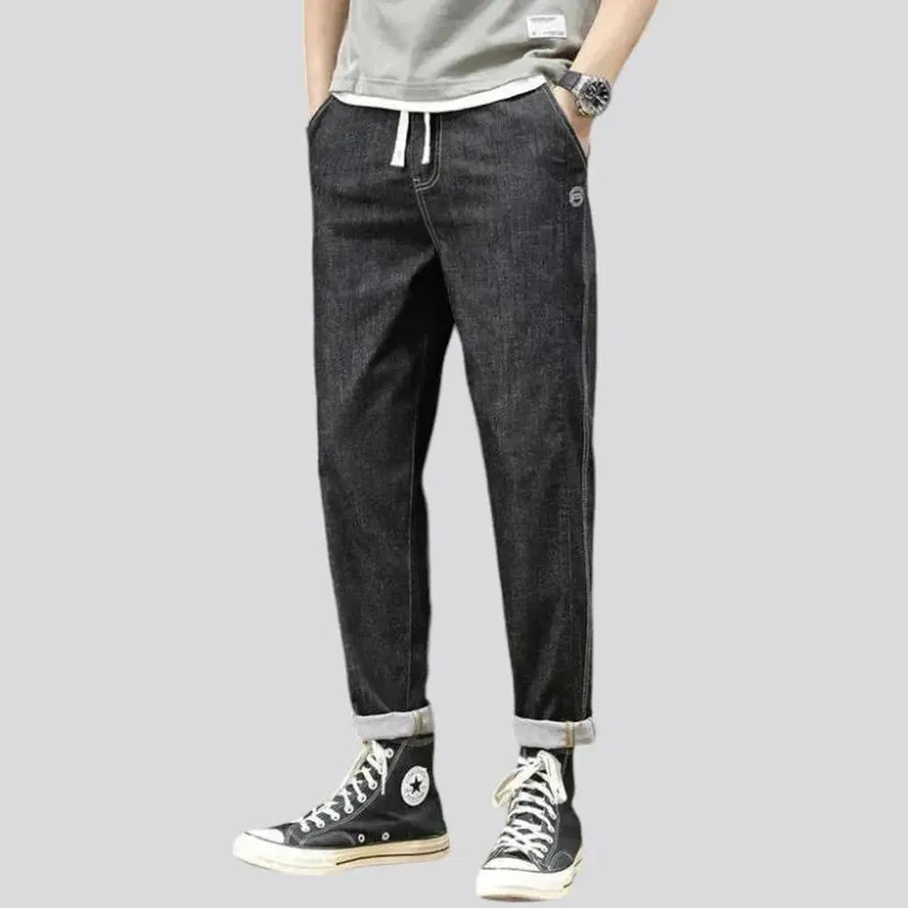 Stonewashed men's casual jeans