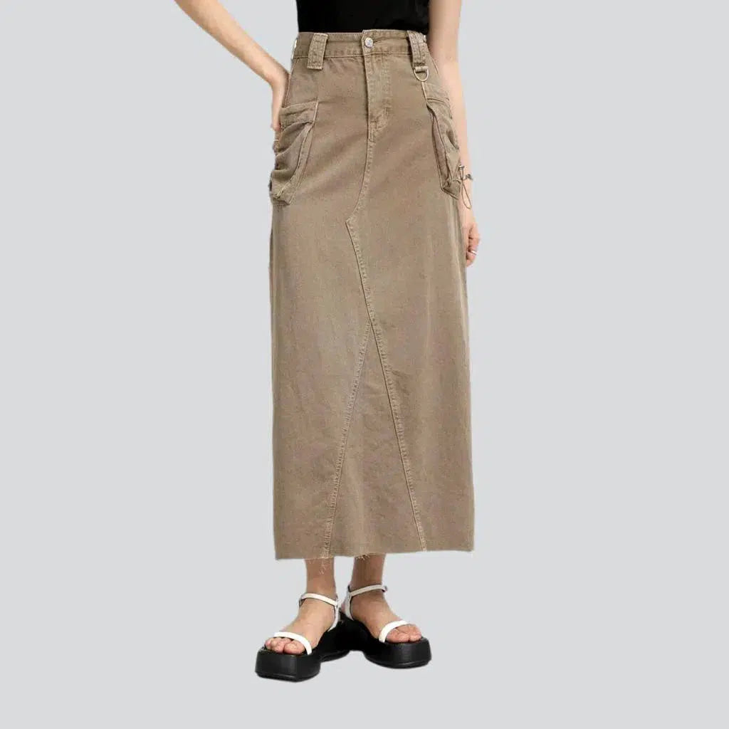 A-line color women's denim skirt | Jeans4you.shop