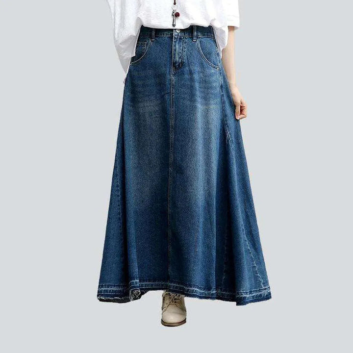 A-line flare denim skirt | Jeans4you.shop