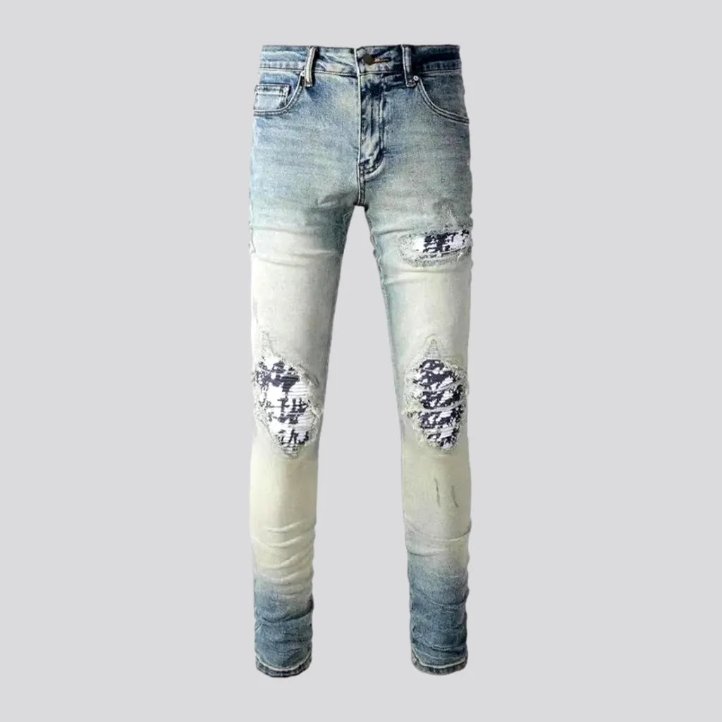 Aged men's whiskered jeans | Jeans4you.shop