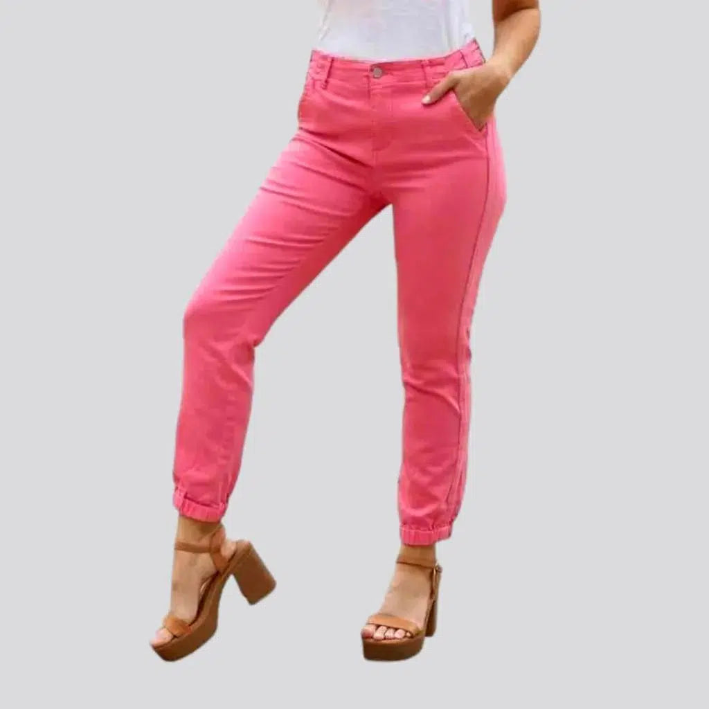 Ankle-length high-waist denim pants | Jeans4you.shop