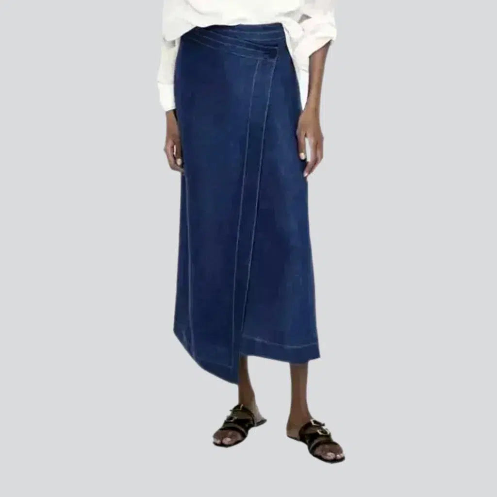 Asymmetric women's jeans skirt | Jeans4you.shop