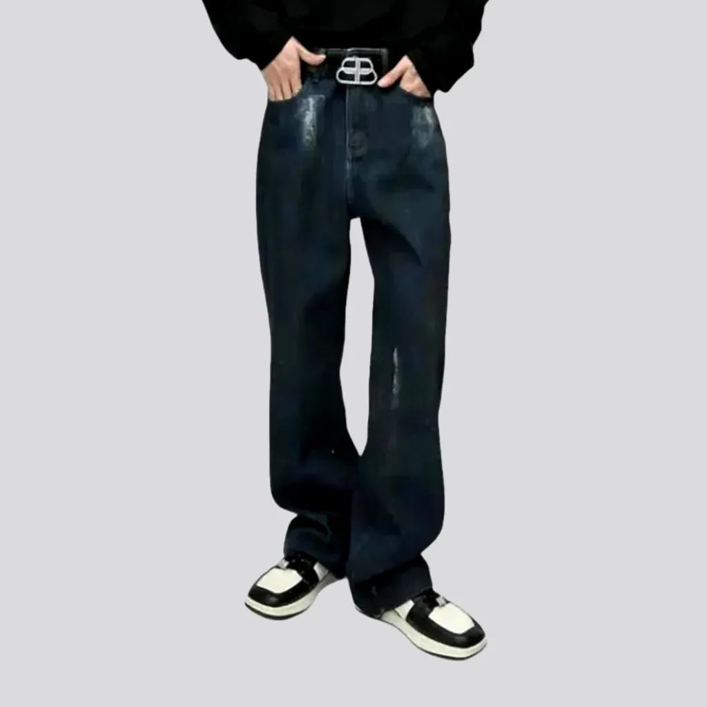 Baggy men's white-stains jeans | Jeans4you.shop