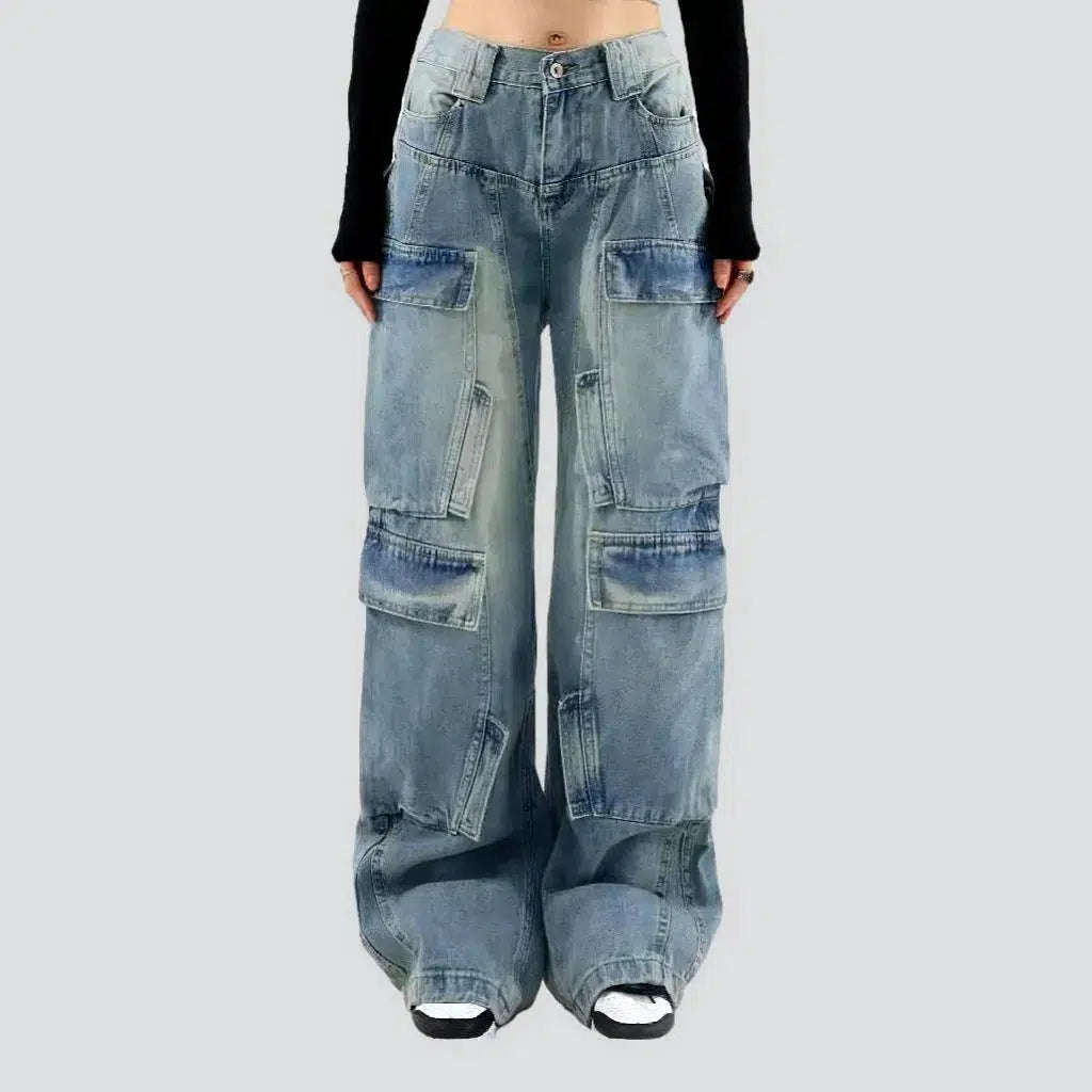 Baggy mid-waist jeans
 for ladies | Jeans4you.shop