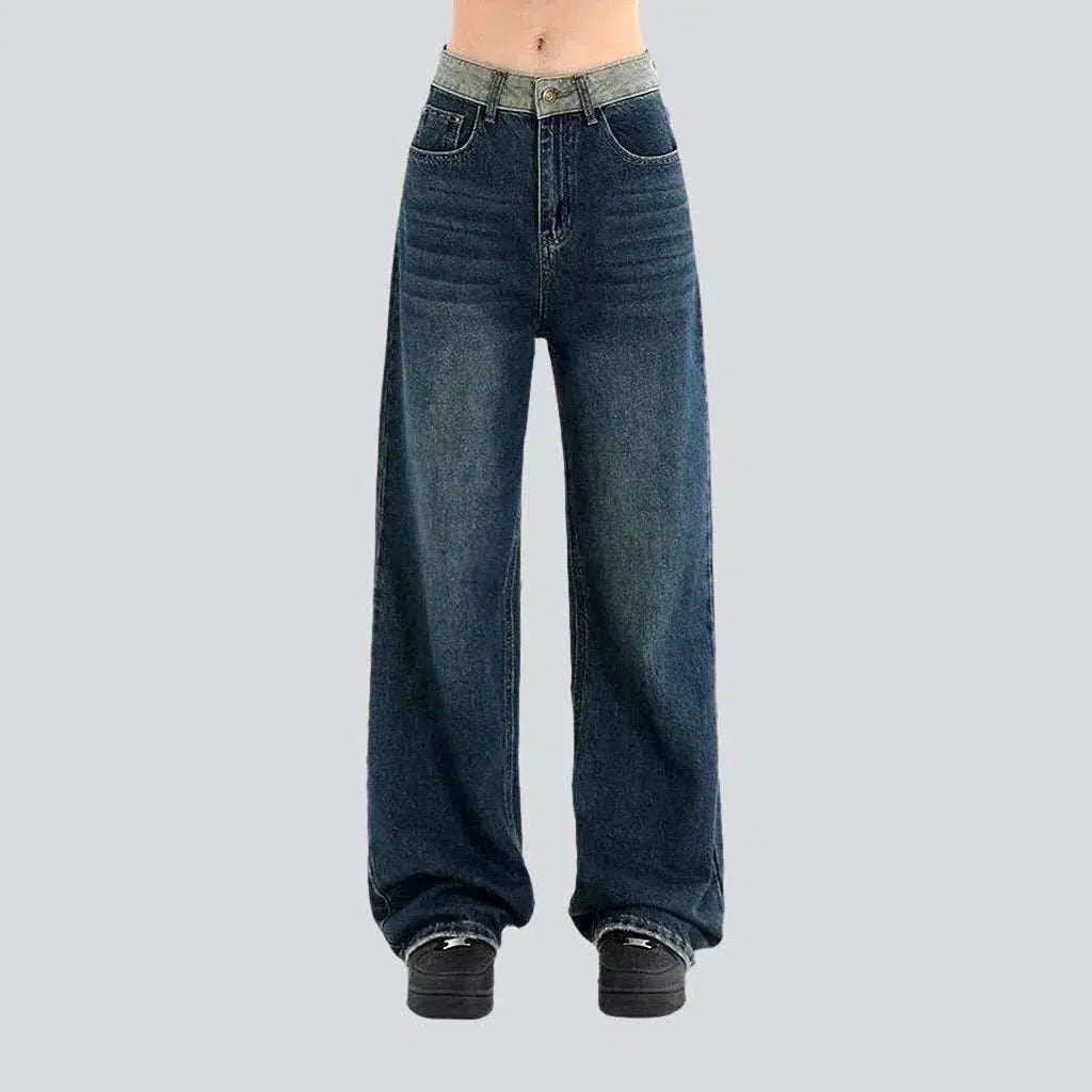 Baggy sanded jeans
 for women | Jeans4you.shop