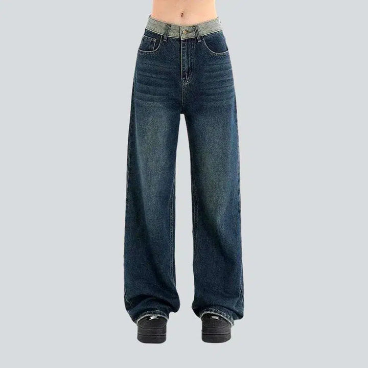 Baggy sanded jeans
 for women | Jeans4you.shop
