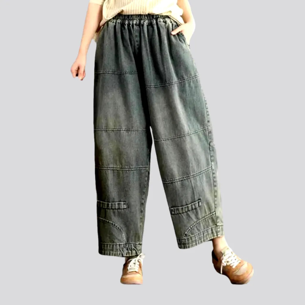Baggy stonewashed women's jean pants | Jeans4you.shop