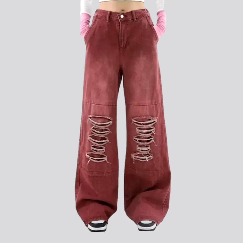 Baggy women's color jeans | Jeans4you.shop