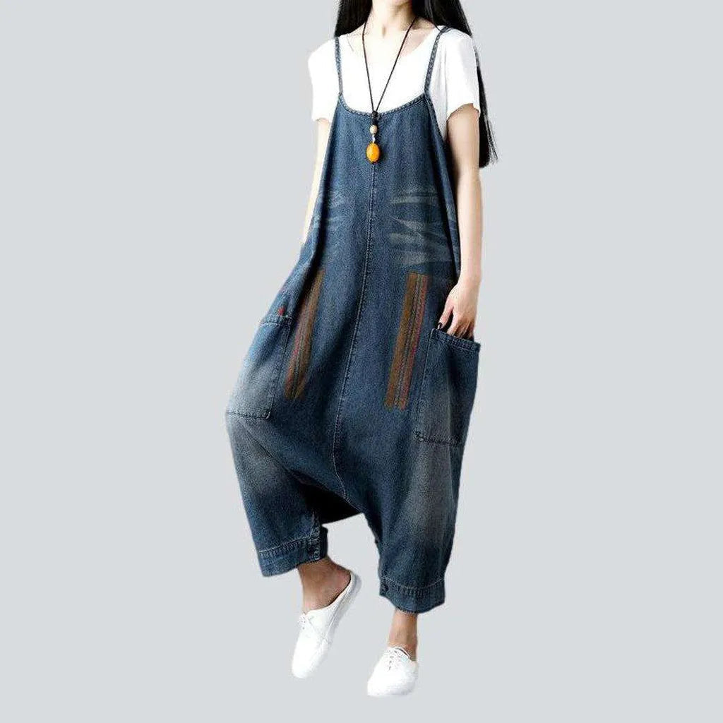 Baggy women's denim jumpsuit | Jeans4you.shop