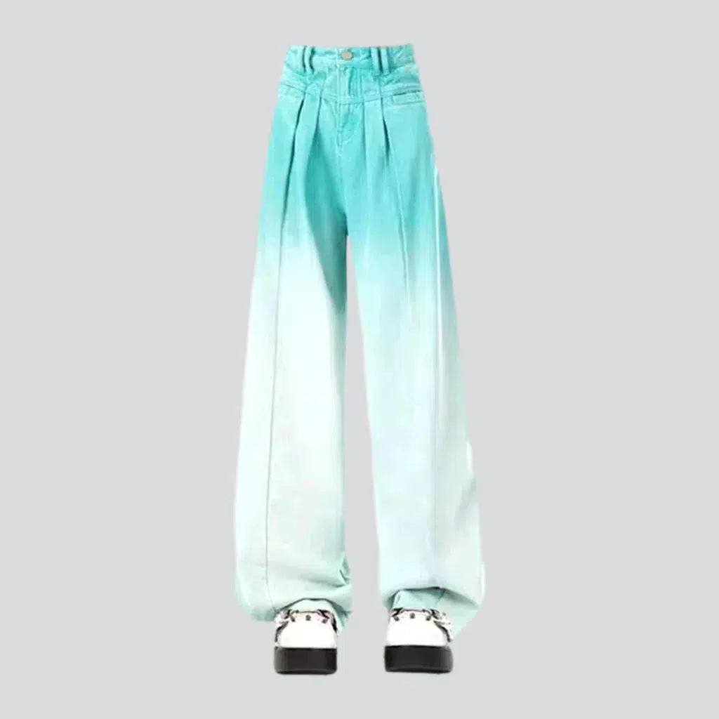 Baggy women's dip-dyed jeans | Jeans4you.shop