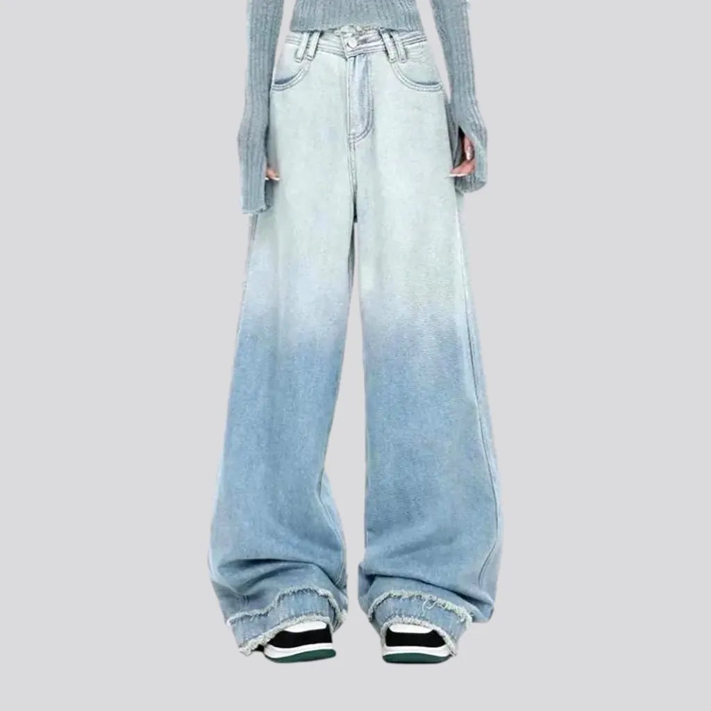 Baggy women's gradient jeans | Jeans4you.shop