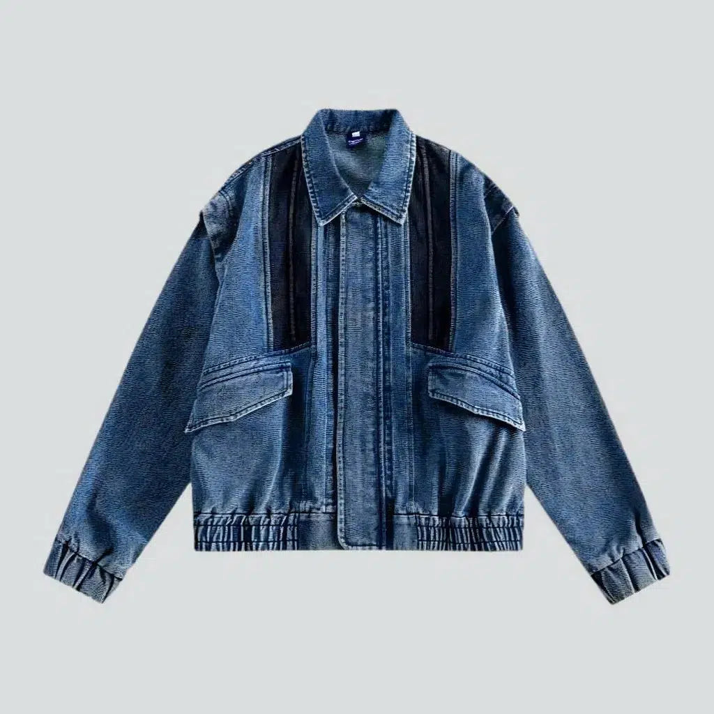 Big flap pockets men's denim jacket | Jeans4you.shop