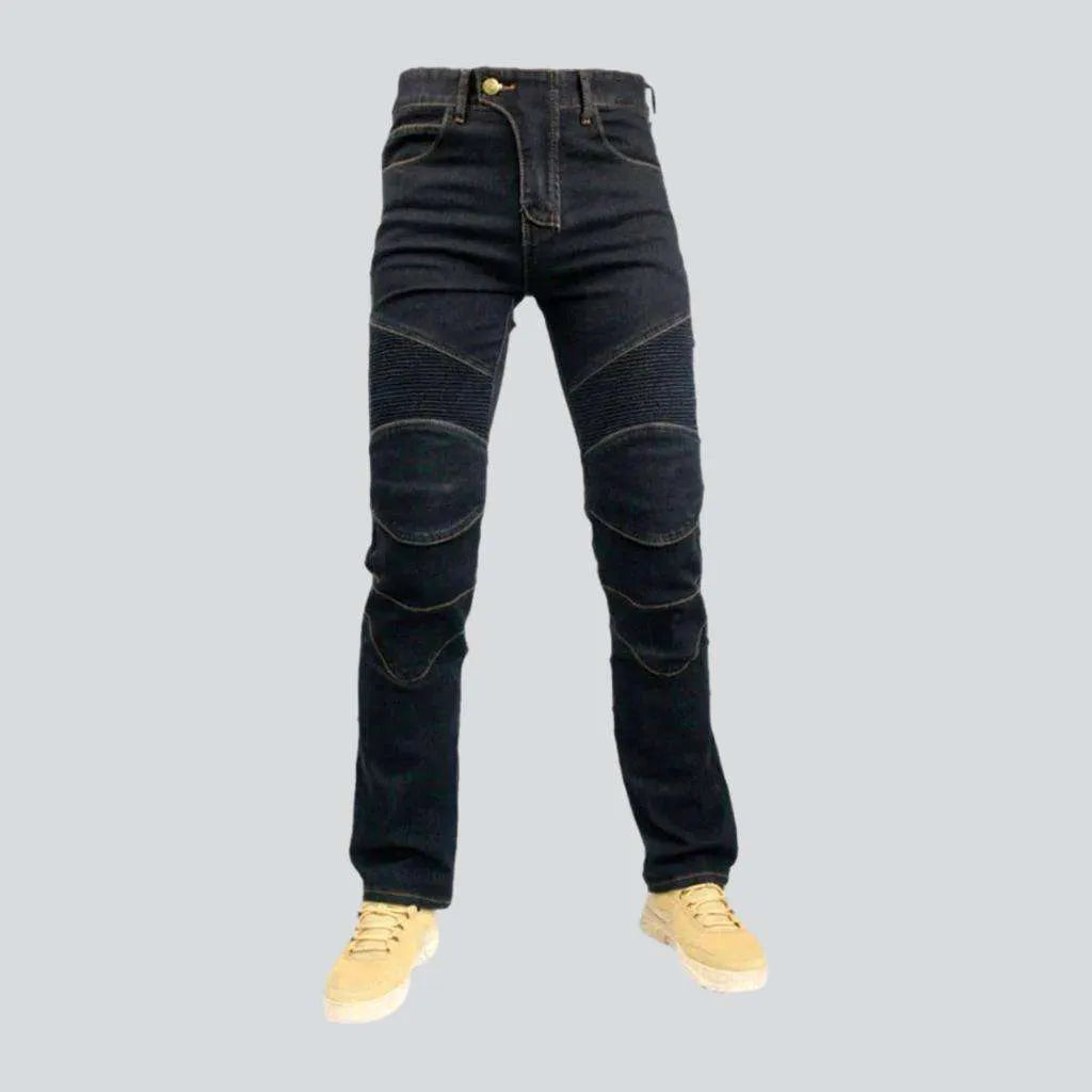 Biker men's mid-waist jeans | Jeans4you.shop