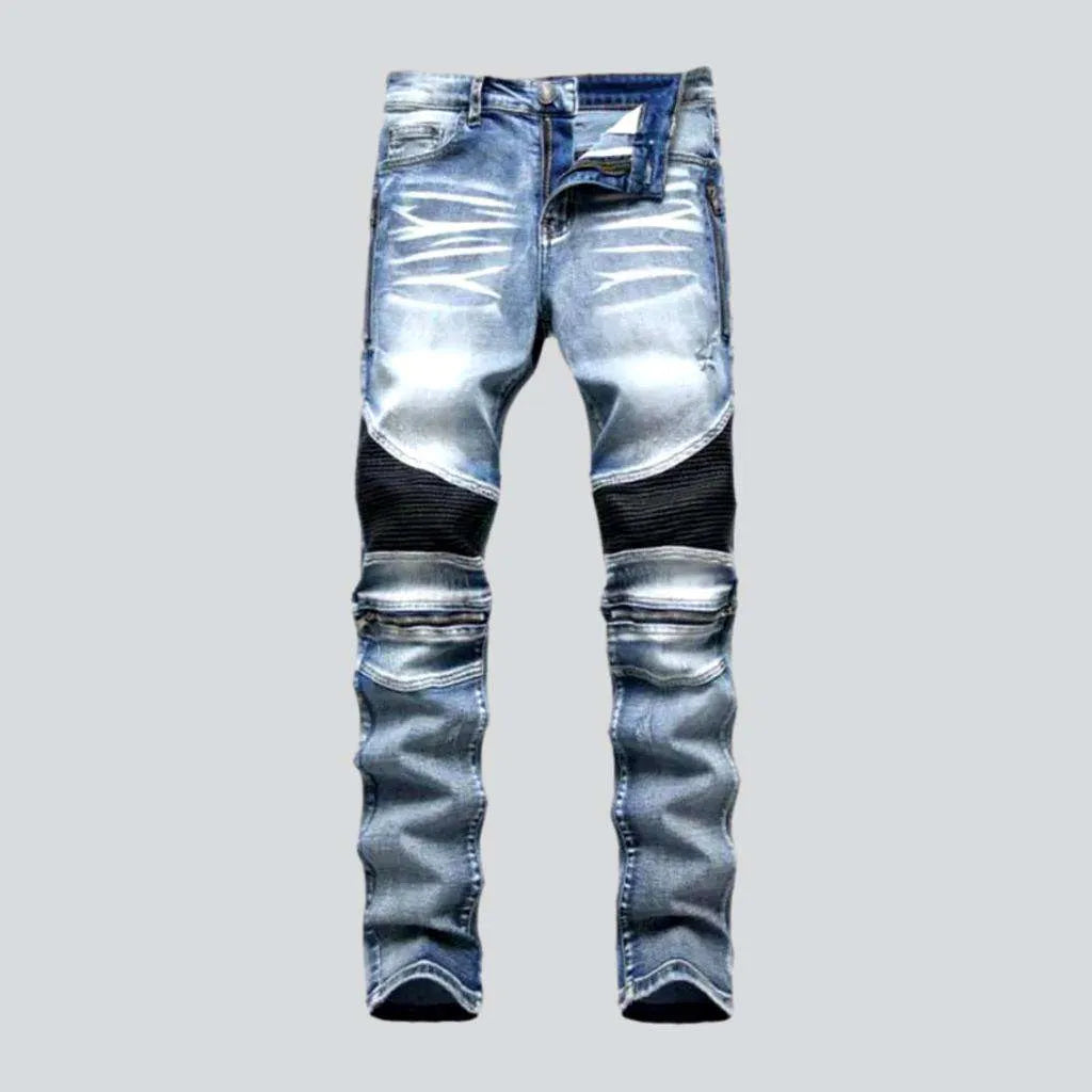 Biker men's sanded jeans | Jeans4you.shop