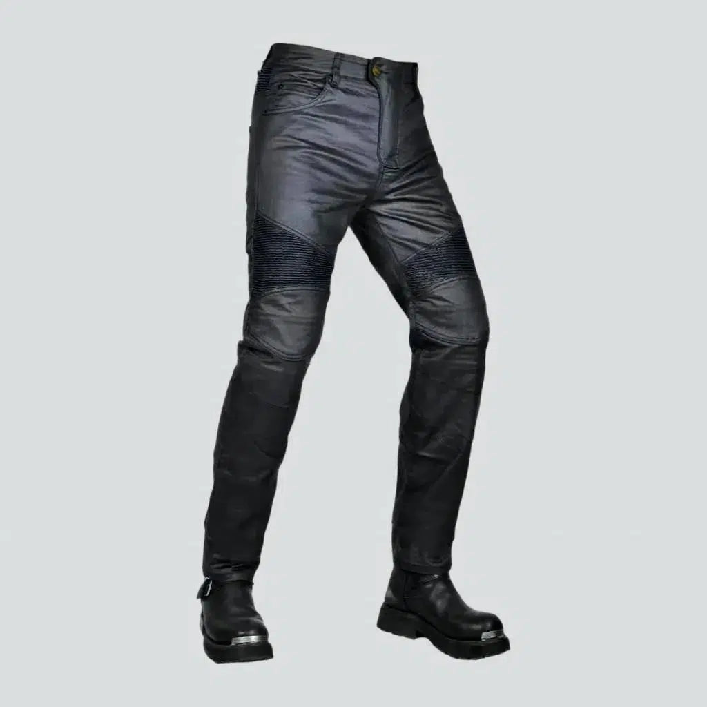 Biker men's wax jeans | Jeans4you.shop