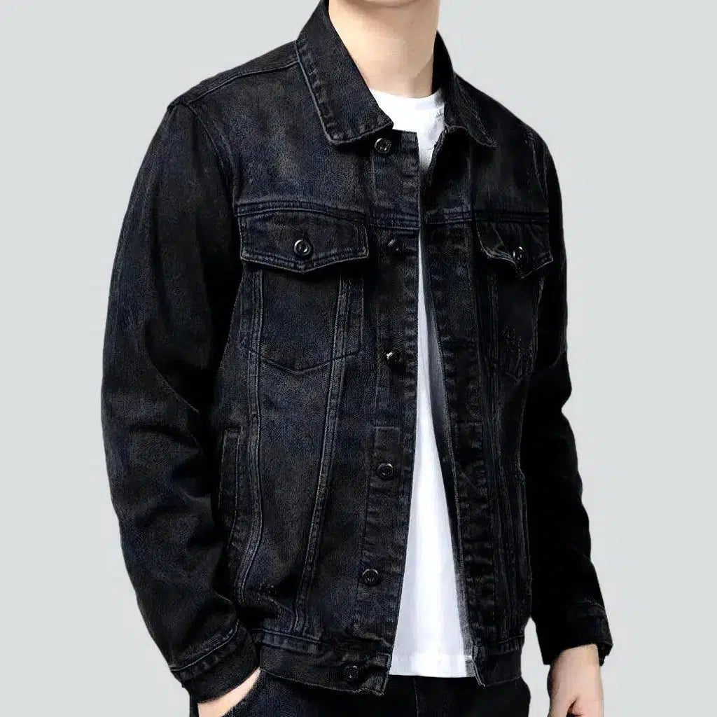 Black jeans jacket
 for men | Jeans4you.shop