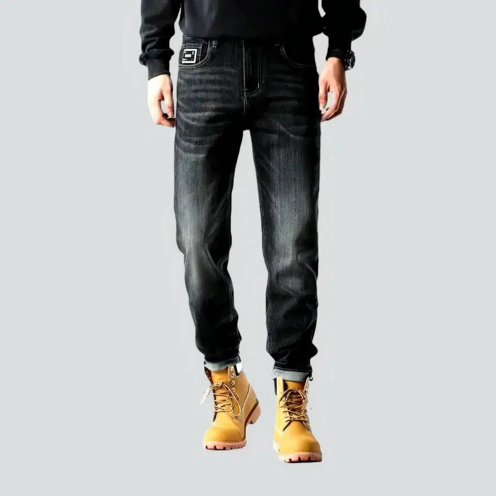 Black men's tapered jeans | Jeans4you.shop